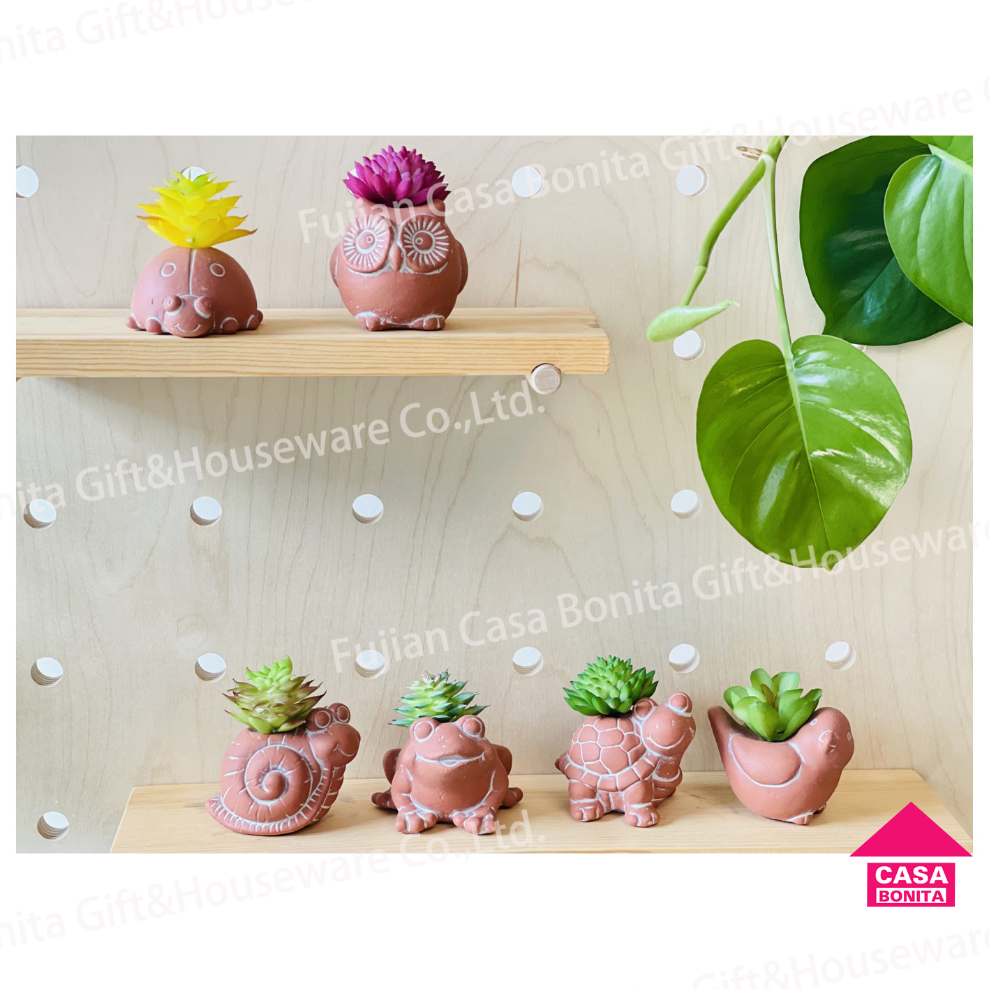 Animal simulation plant flower pot decoration