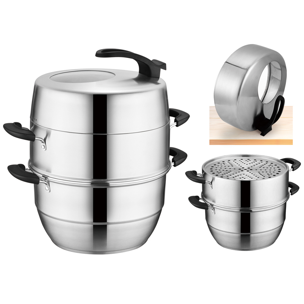 3-Layer Stainless Steel Steamer