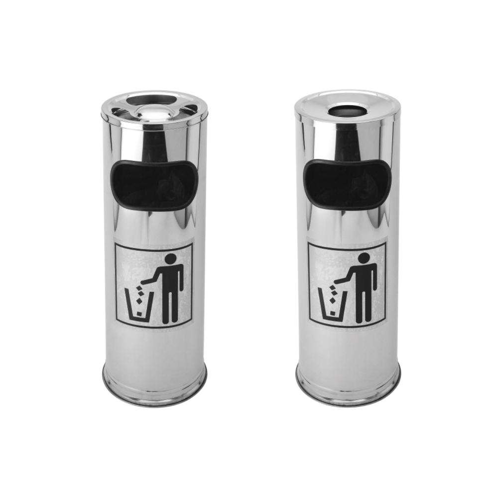 Stainless Steel Dust Bin With Inner Bucket/Ashtray