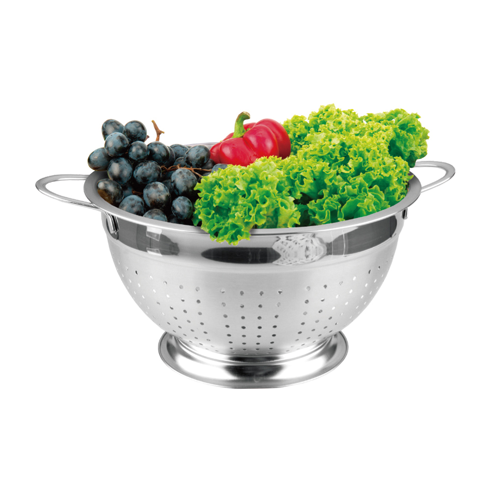Staniless Steel Colander With Base