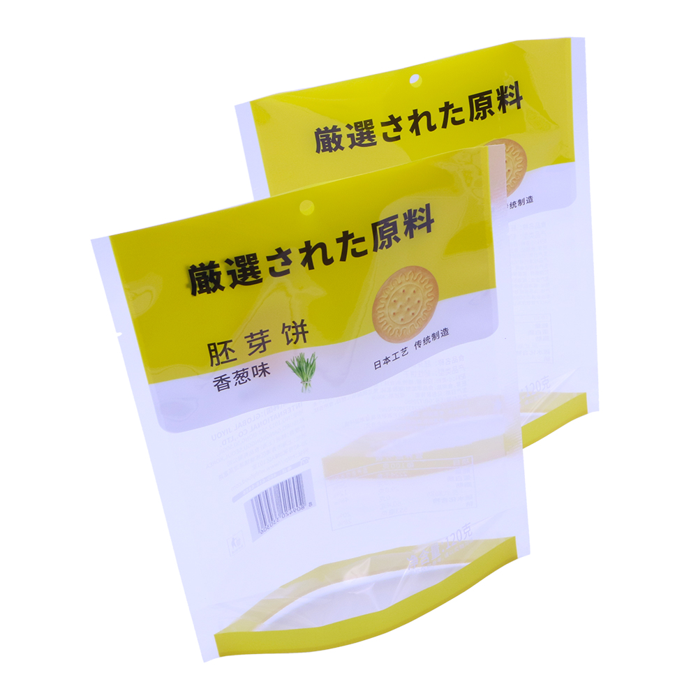 Clear window stand up pouch snacks bag