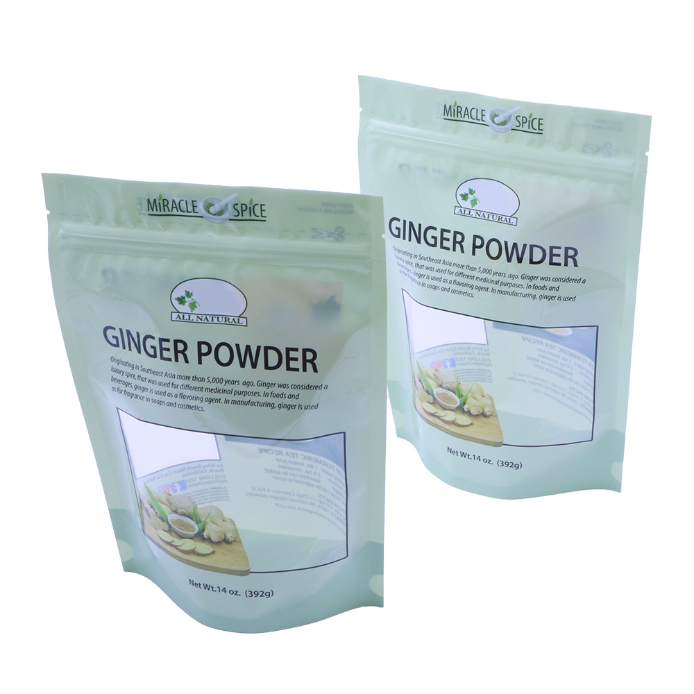 clear window stand up pouch spice bag