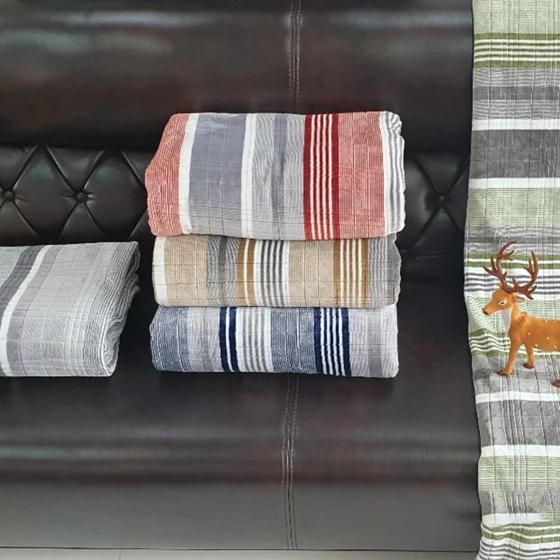 Mixture Striped Fleece Blanket