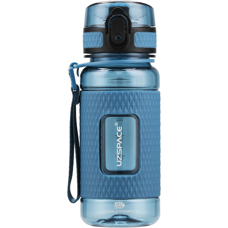 Uzspace new Diamond element simple fashion fruit infuser juice shaker water bottle With Flip Top Lid