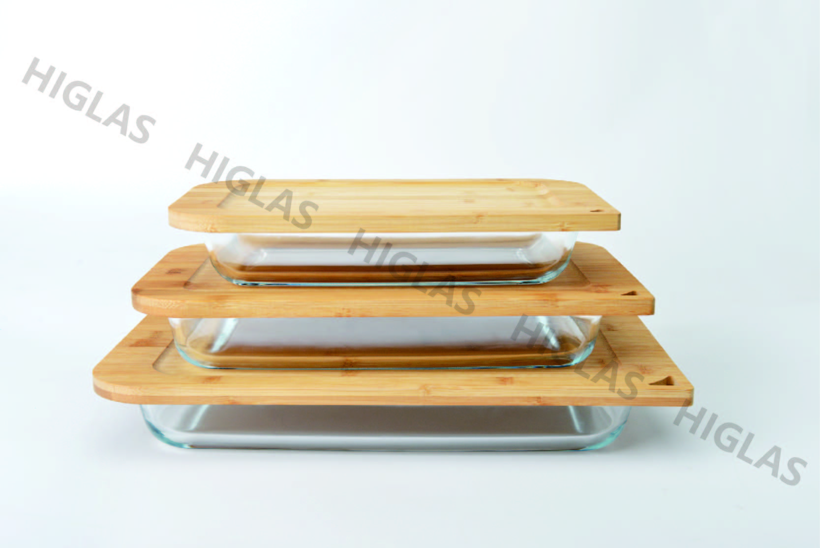 Rect.baking Dish With Bamboo Lid