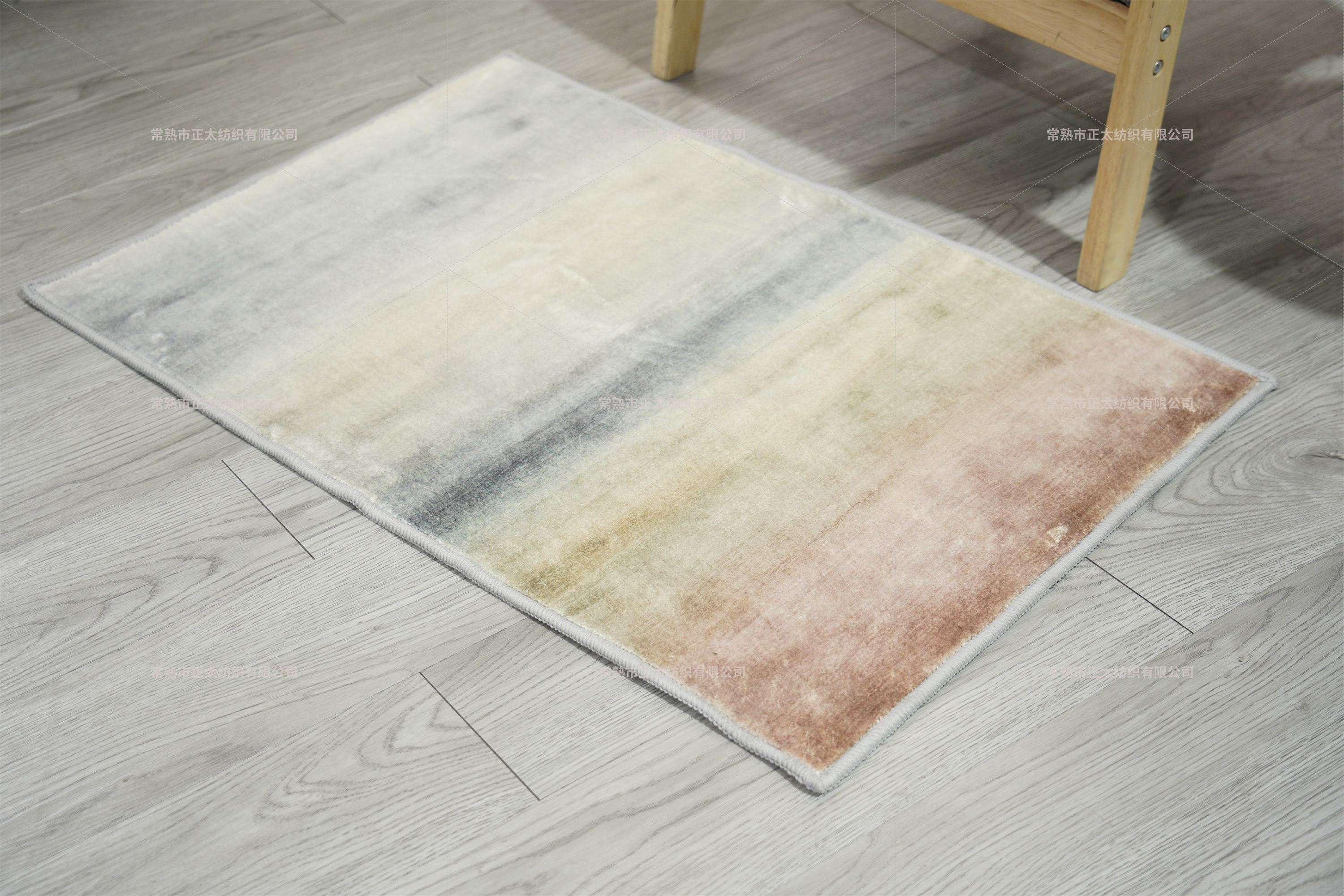 Flannel digital floor mat