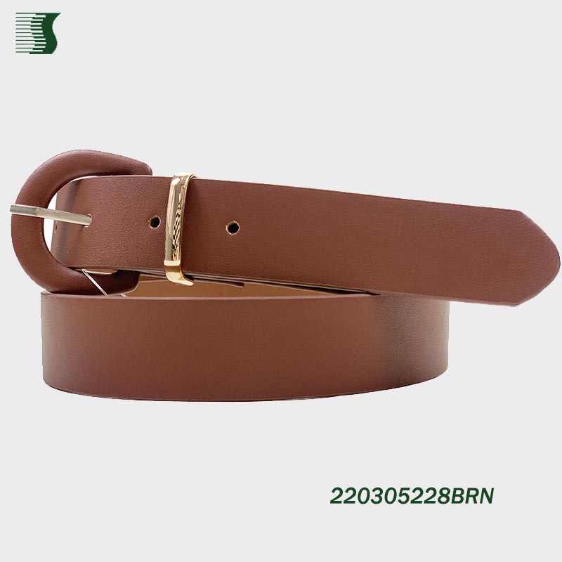 lady faux leather belt
