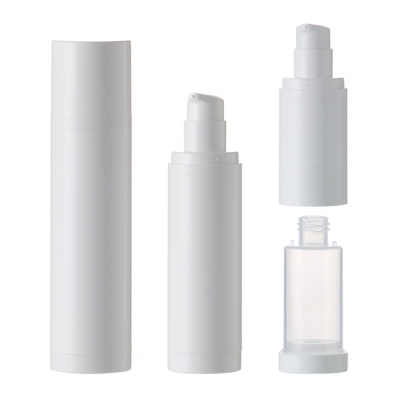 Replaceable airless pump bottle