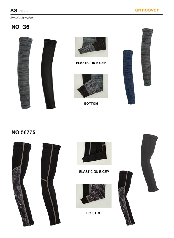 summer/spring cold feeling, long lasting odor free men's weft polyester knit arm cover for outdoor sports