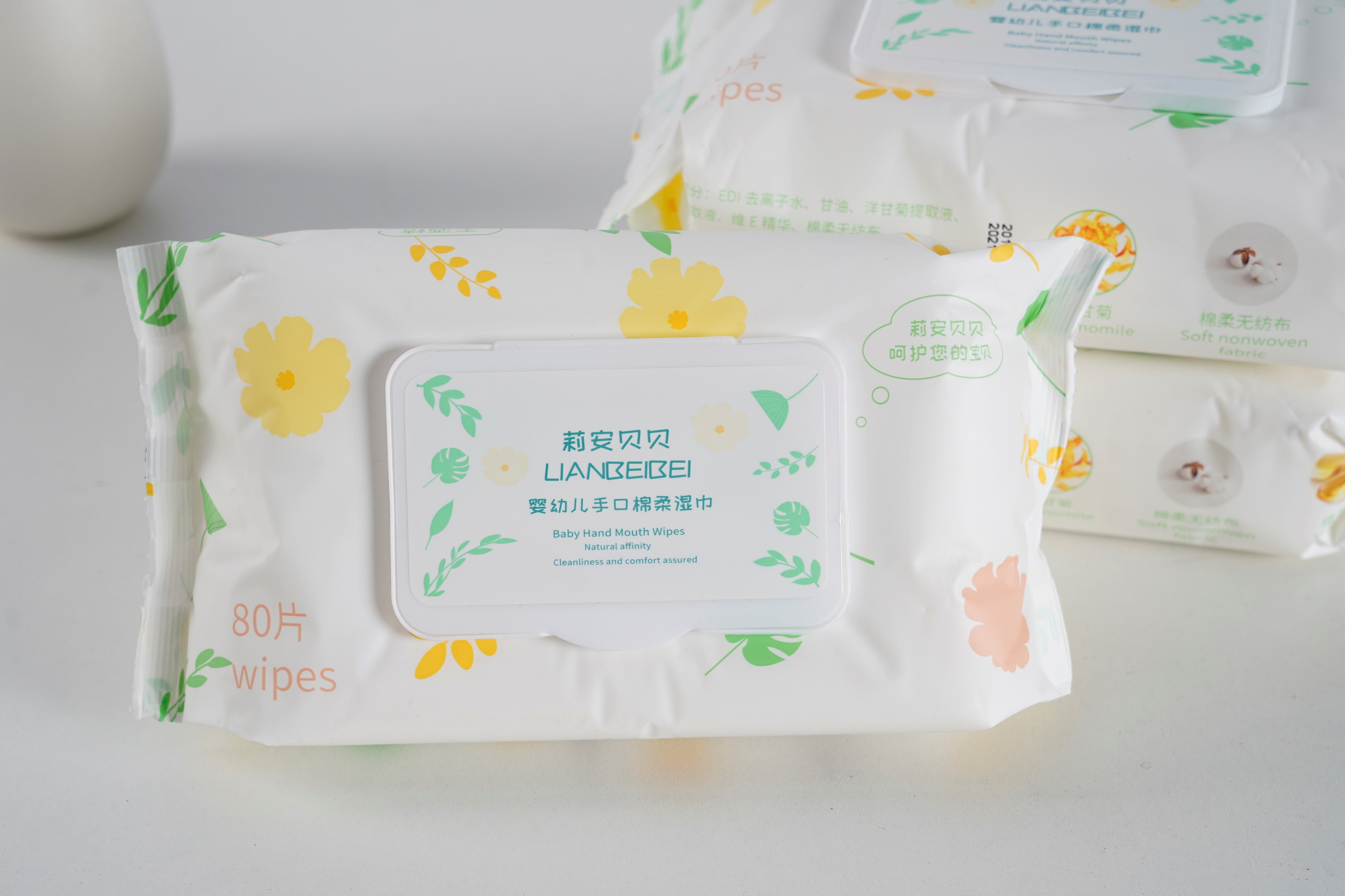 Sensitive Baby Hand and Mouth Wet Wipes, Gentle Formula, Alcohol Free, Flip-Top Pack, 80 Count