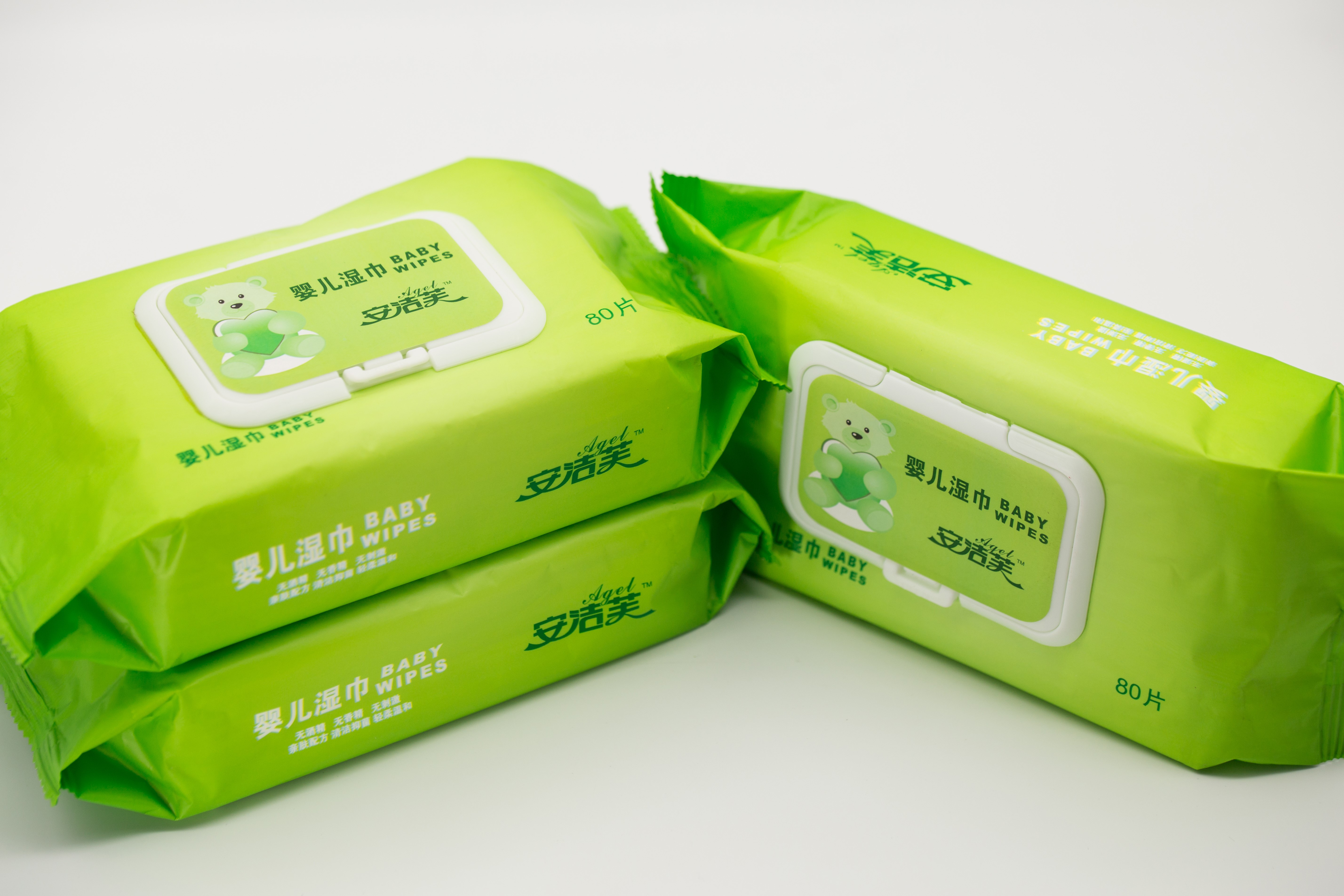 Baby Wipes, Wet Towelette, Gentle Formula, Alcohol Free, Flip-Top Pack, 80 Count