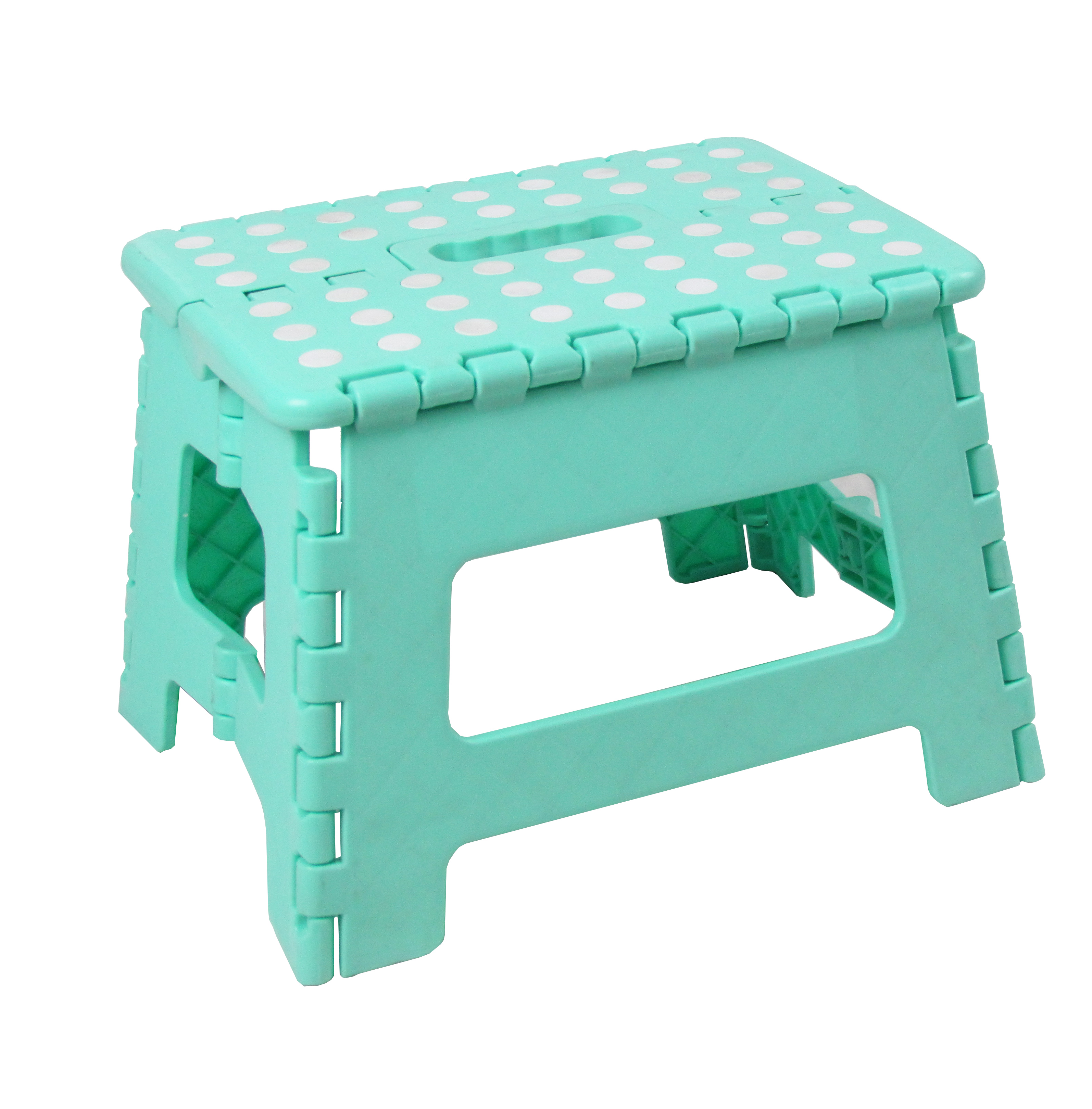 Plastic folding step stool