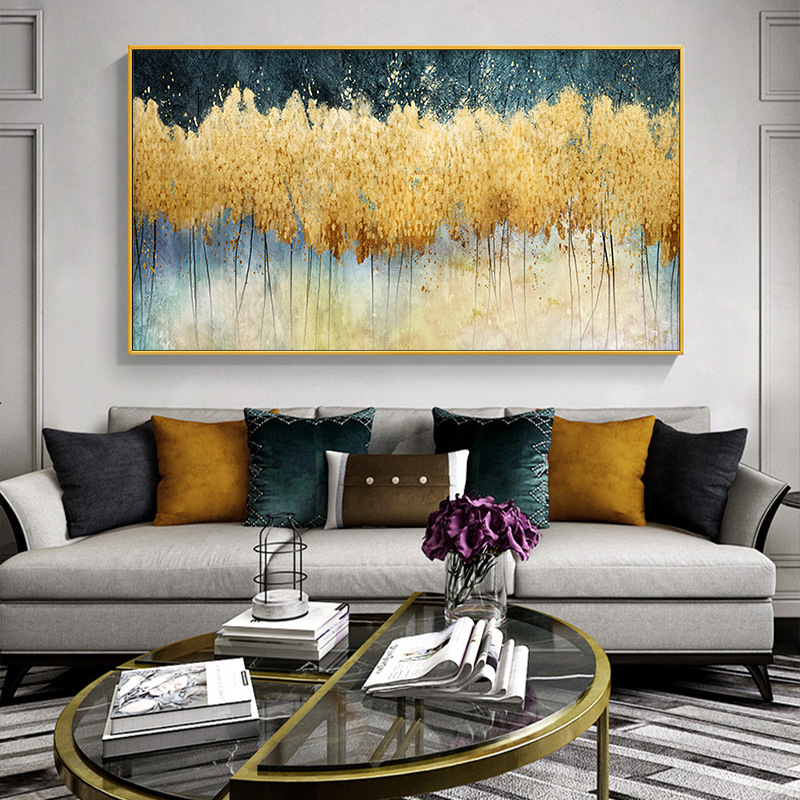 Abstract hand oil painting
