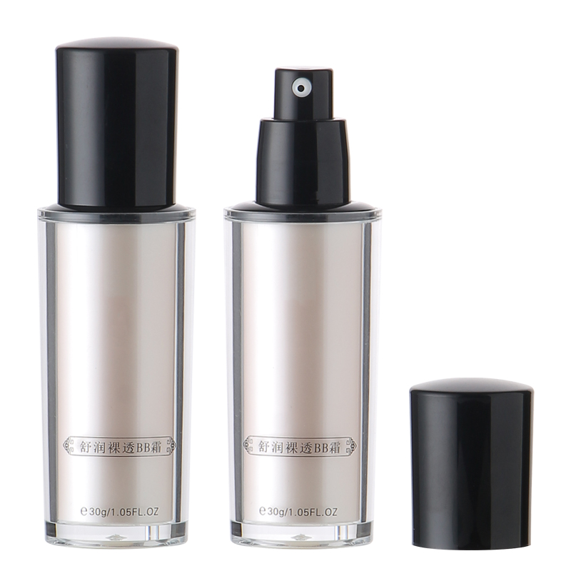 Acrylic Liquid foundation airless pump botte