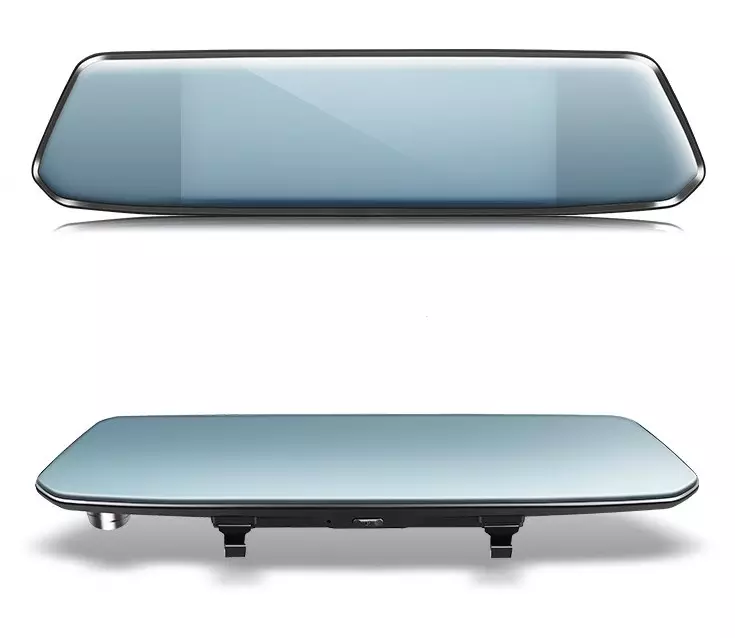 7 inch rearview mirror touch starlight night vision front and rear dual lens HD car driving recorder