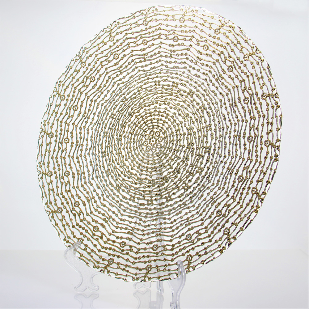 Golden Glass Plate