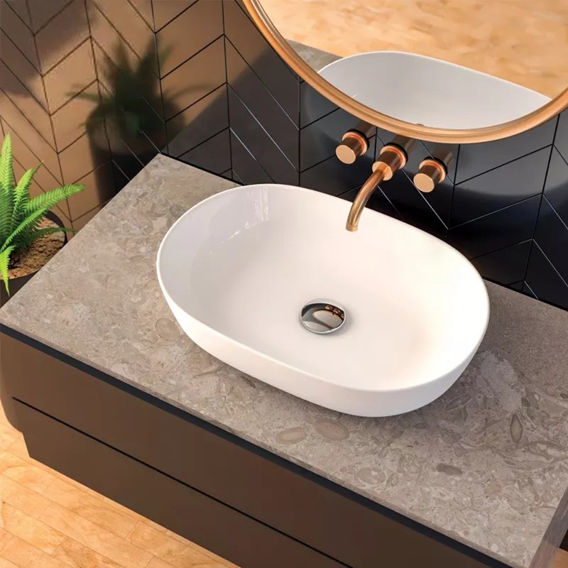 Round art basin countertop cheap fashion bathroom sink ceramic wash hand basin art basin