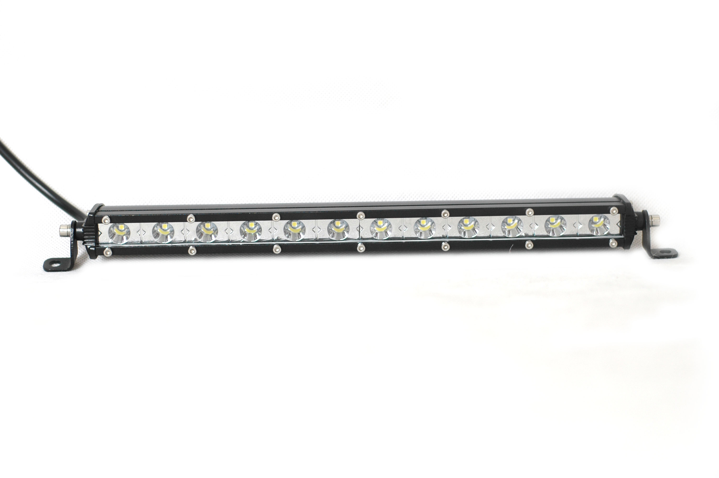 One Row LED Light Bar Off Road Driving Light for ATV UTV Truck 18W-144W 6-48 LEDS