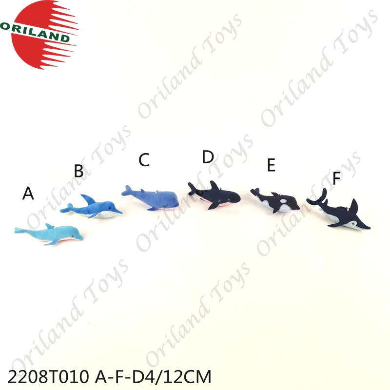 Sea animals plush keychain toys