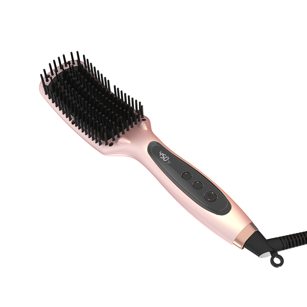 FMK curved shap design heated brush with Ionic