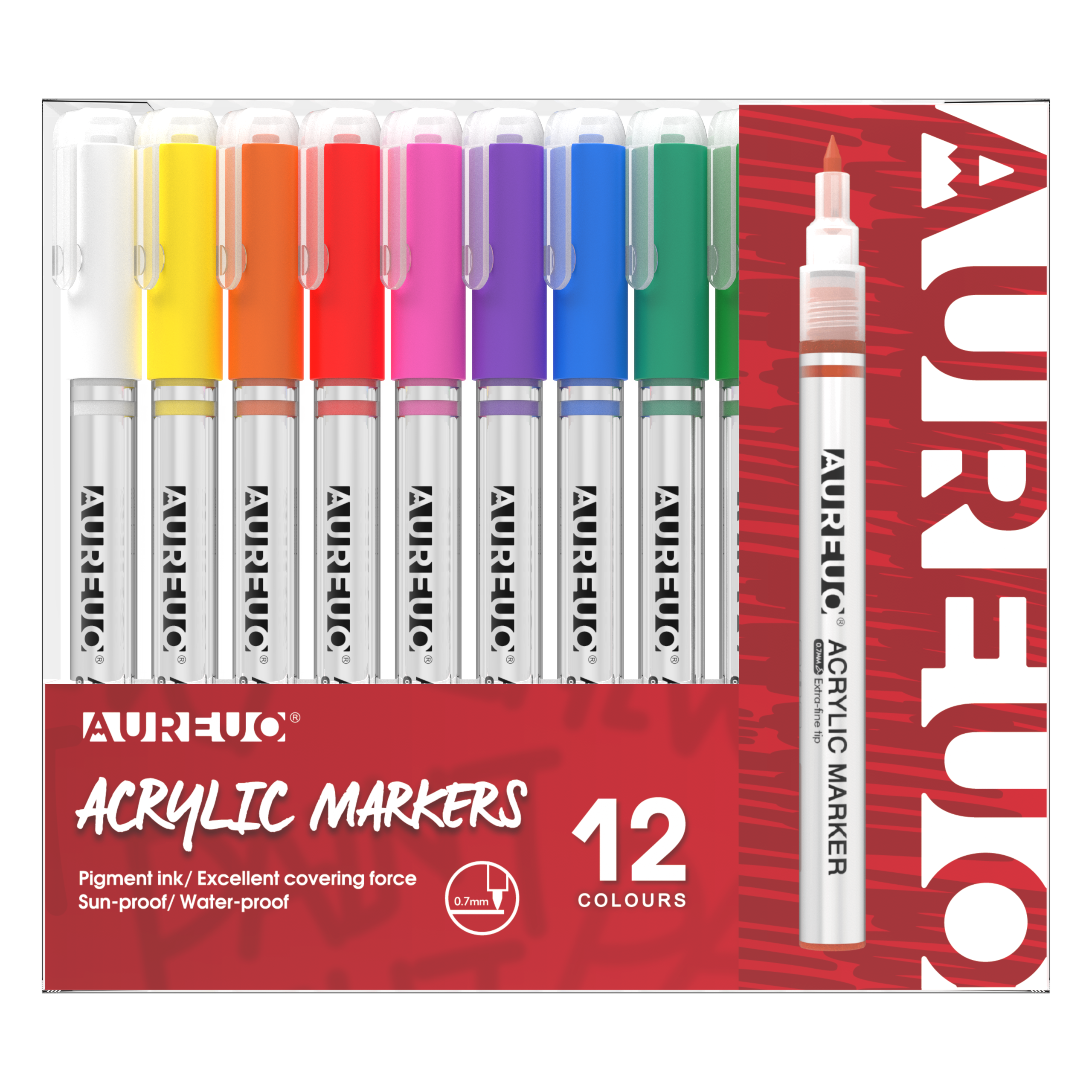 Aureuo Acrylic Marker Set