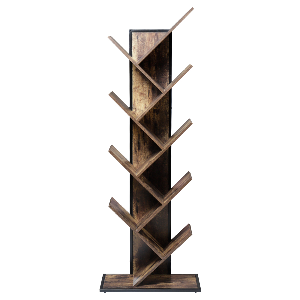 Fashional wall mounted wooden bookcase