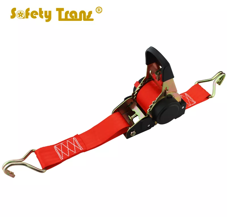 50mm retractable ratchet tie down strap