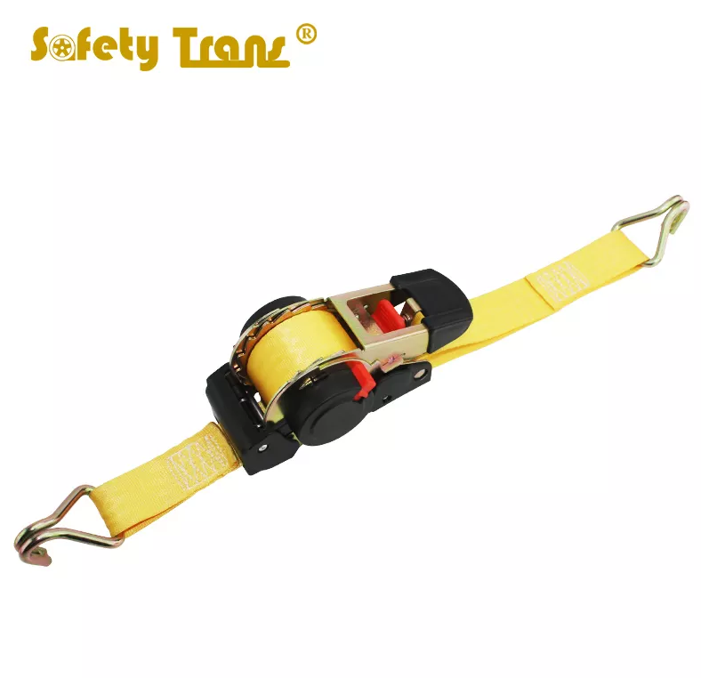 25mm retractable ratchet tie down strap