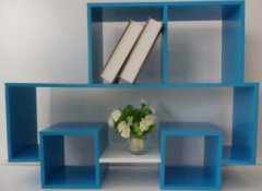 Simple irregular shaped display shelf/Wooden living room shelf