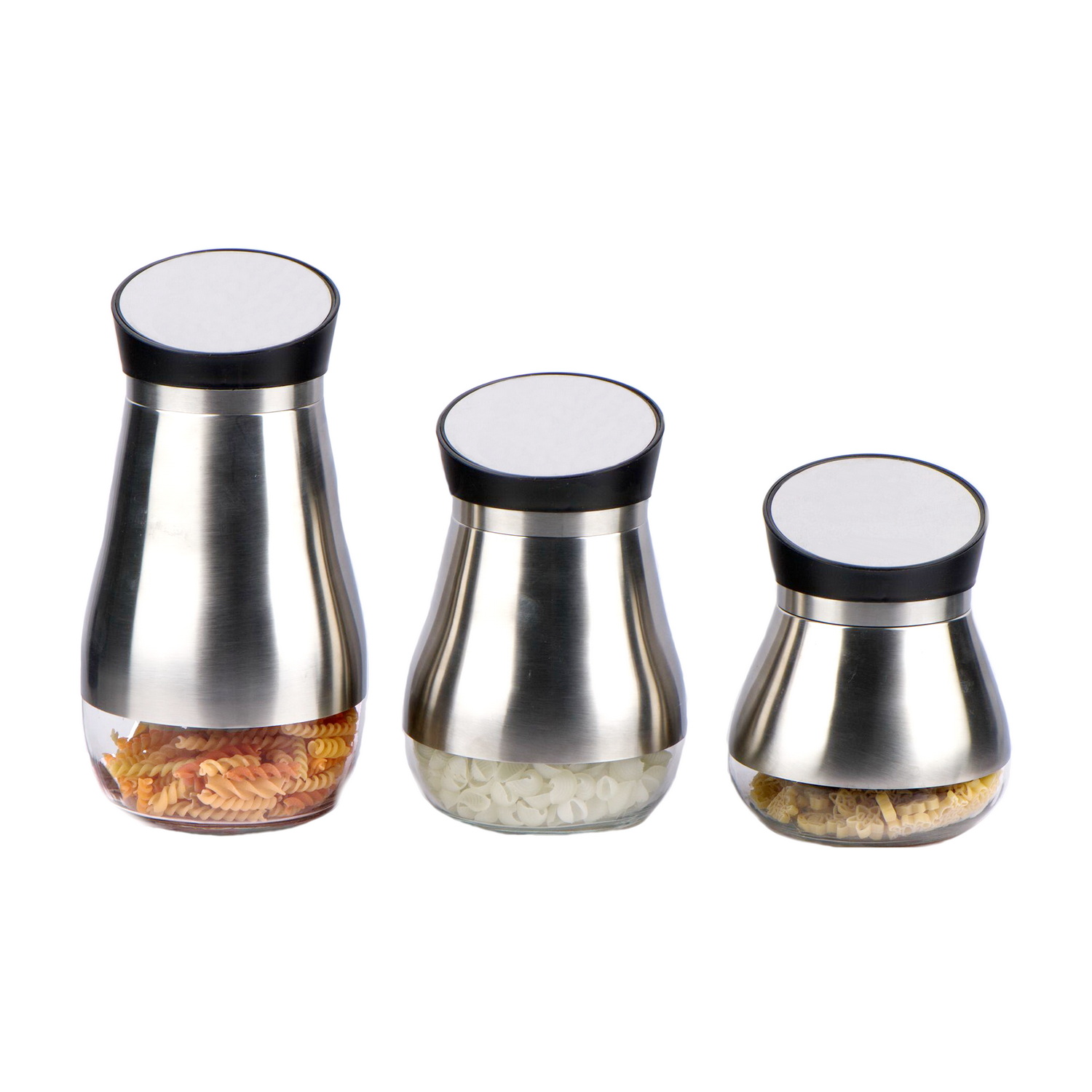 Glass jar with stainless steel casing CP180T8