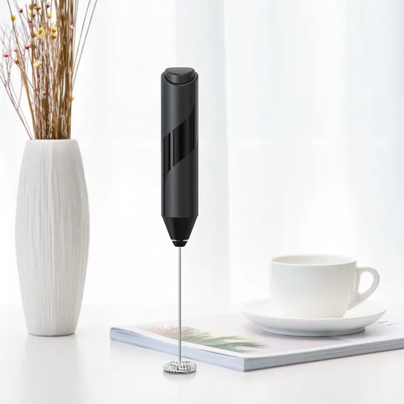 Battery Operated Stainless Steel Hand Held Electric Milk Frother for Coffee