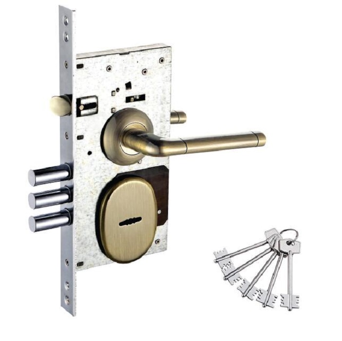 704 metal door lock body 85x60 mortise lock blade lock