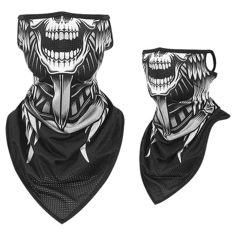 Neck gaiter with ear loop quick dry UV protection for cycling outdoor sports