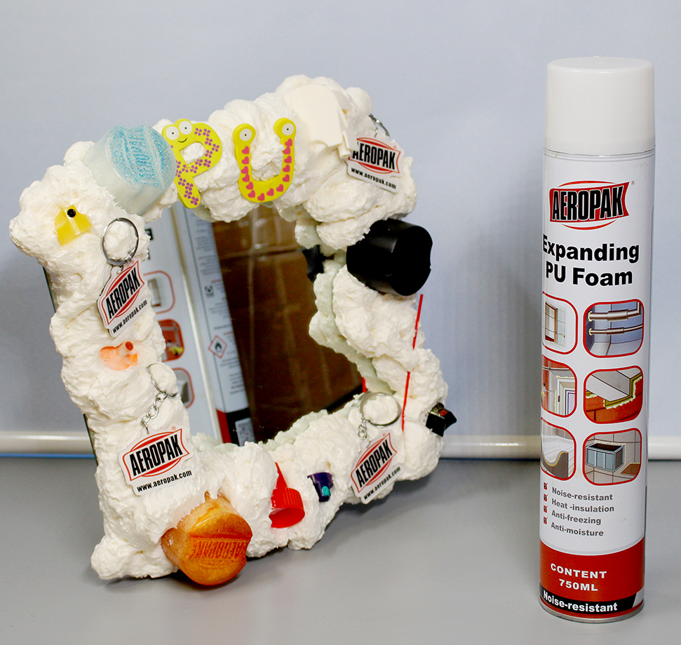 Aeropak 750ml Aerosol One Component PU Polyurethane Foam Sealant Cleaner Spray