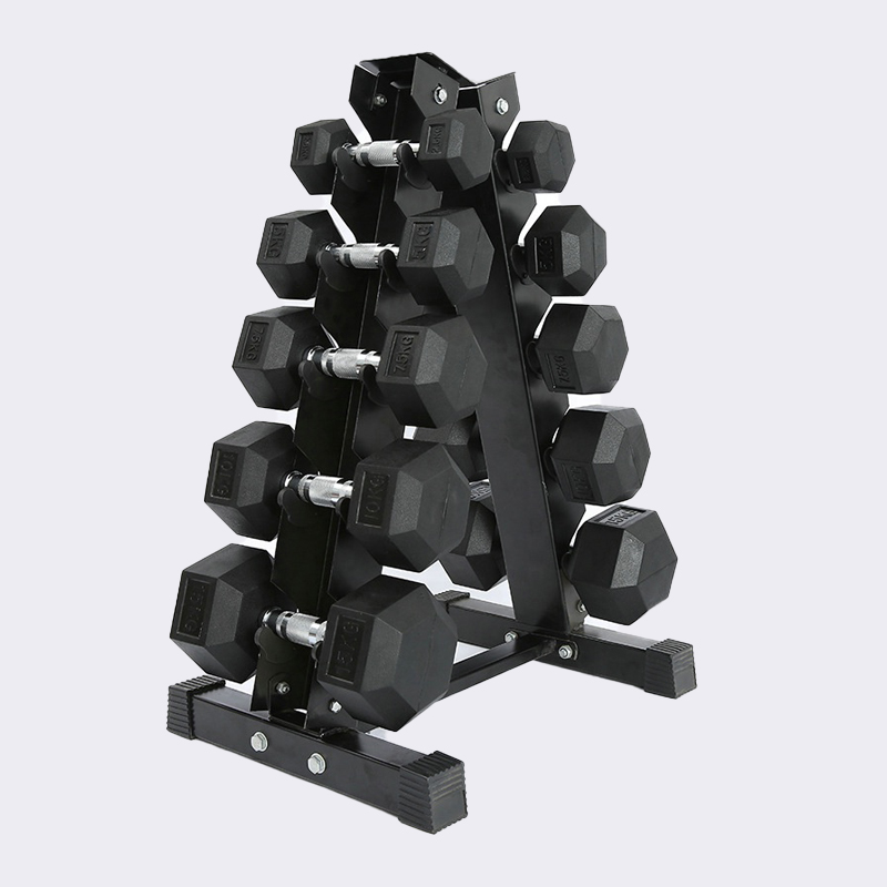 YES OR NO Hexagonal rubber covered dumbbell