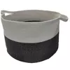 Hot Sale Large Dirty Clothes Basket Woven Foldable Cotton Rope Storage Basket With Handles