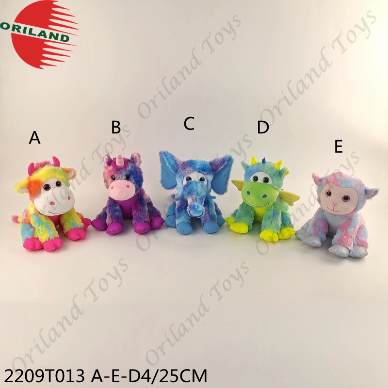 Reflective plush animal toys