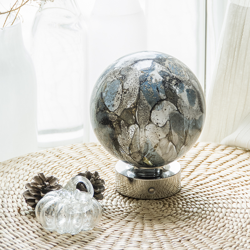 Touch LAMP Handmade color art Glass Table Lamp ,Spherical shape D18R70TTG Agate Series