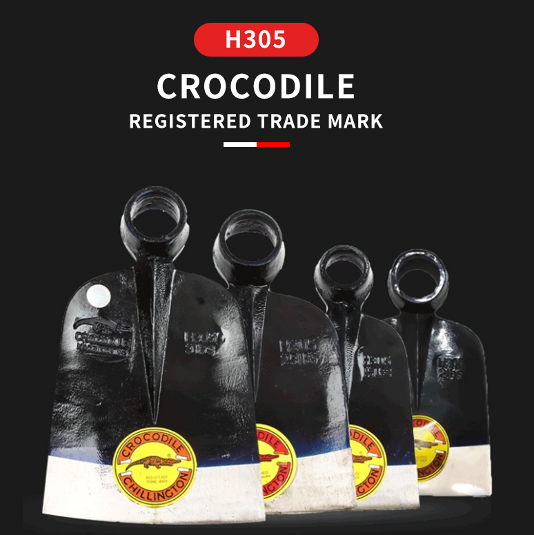 H305 Crocodile Cock Hoe Garden Tool Railwat Sreel Obm OEM