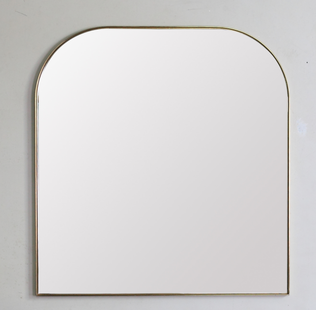 arch stainless decor mirror