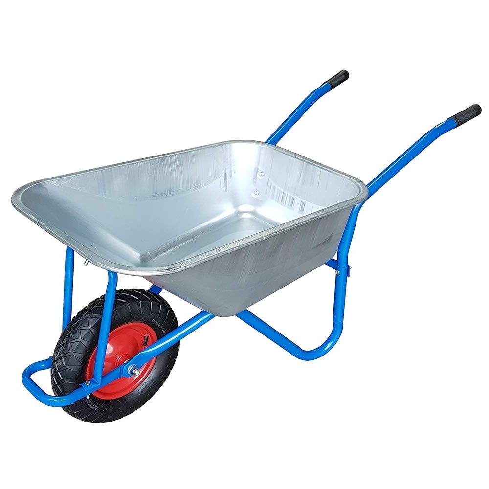 Wheelbarrow Wb5009 Wheel Barrow Construction Model Carts Solid Wheel, Pu Foam Wheel,air