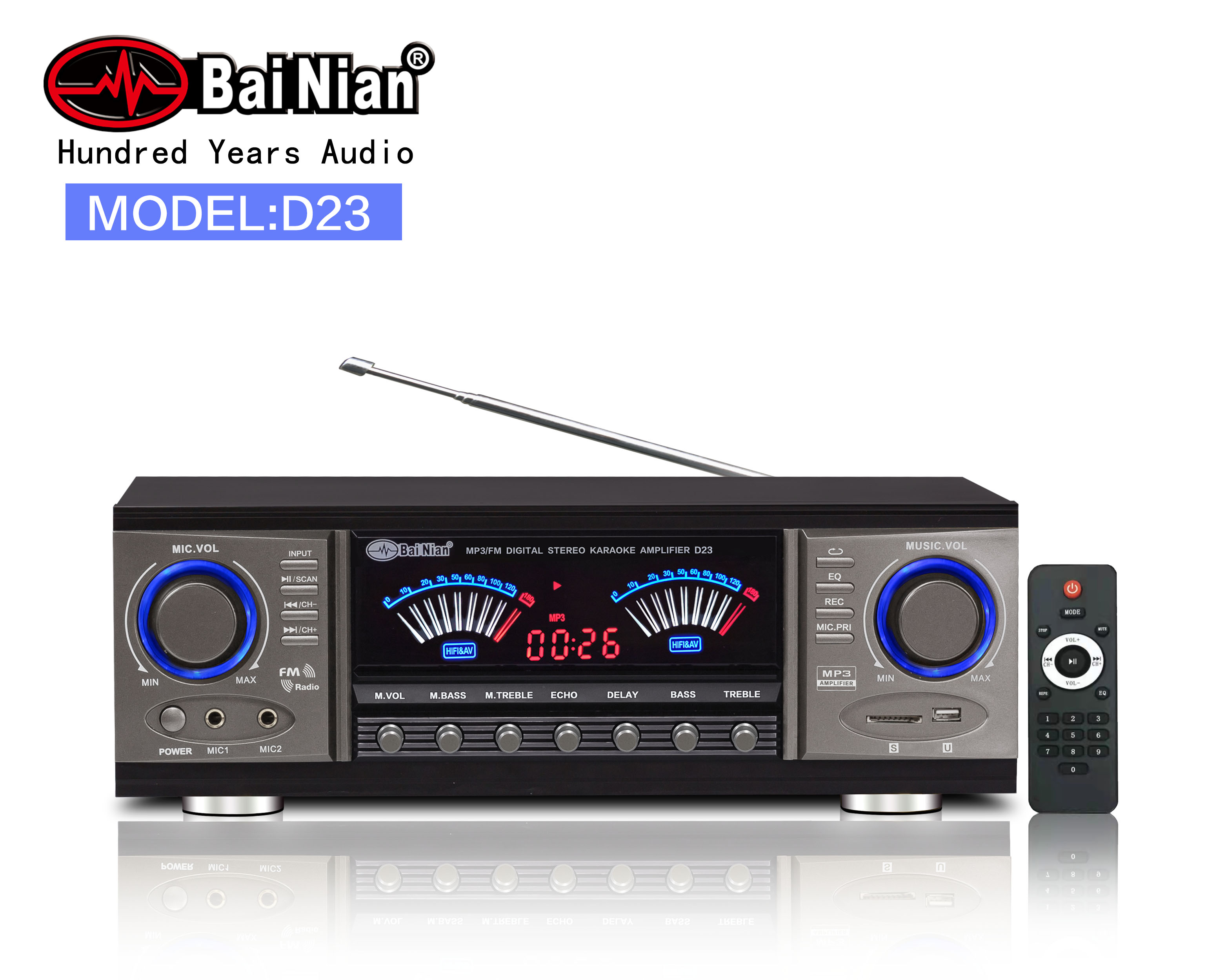 2.0 Amplifier(Stereo Digital Home Amplifier for Karaoke Sound System)