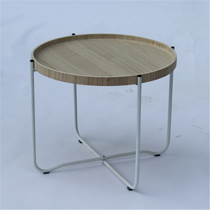Foldable Modern Coffee Table Steel Base Table