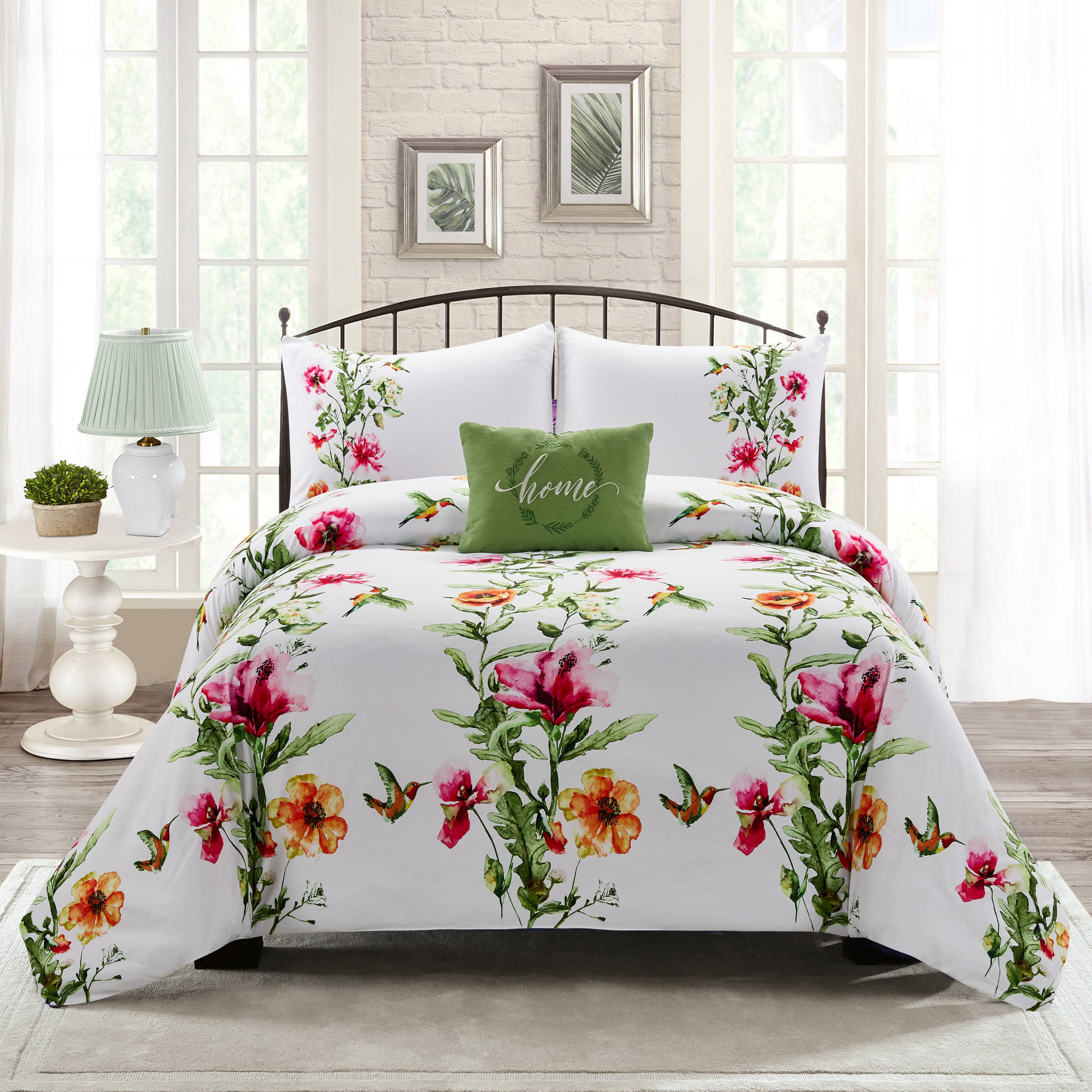 Garden Style Print Comforter Set