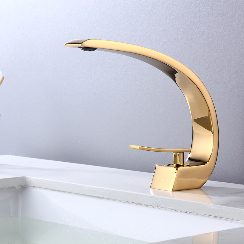 New Basin Faucet Brass Chrome Faucet Sink Mixer Tap Vanity Hot Cold Water Bathroom sink faucet