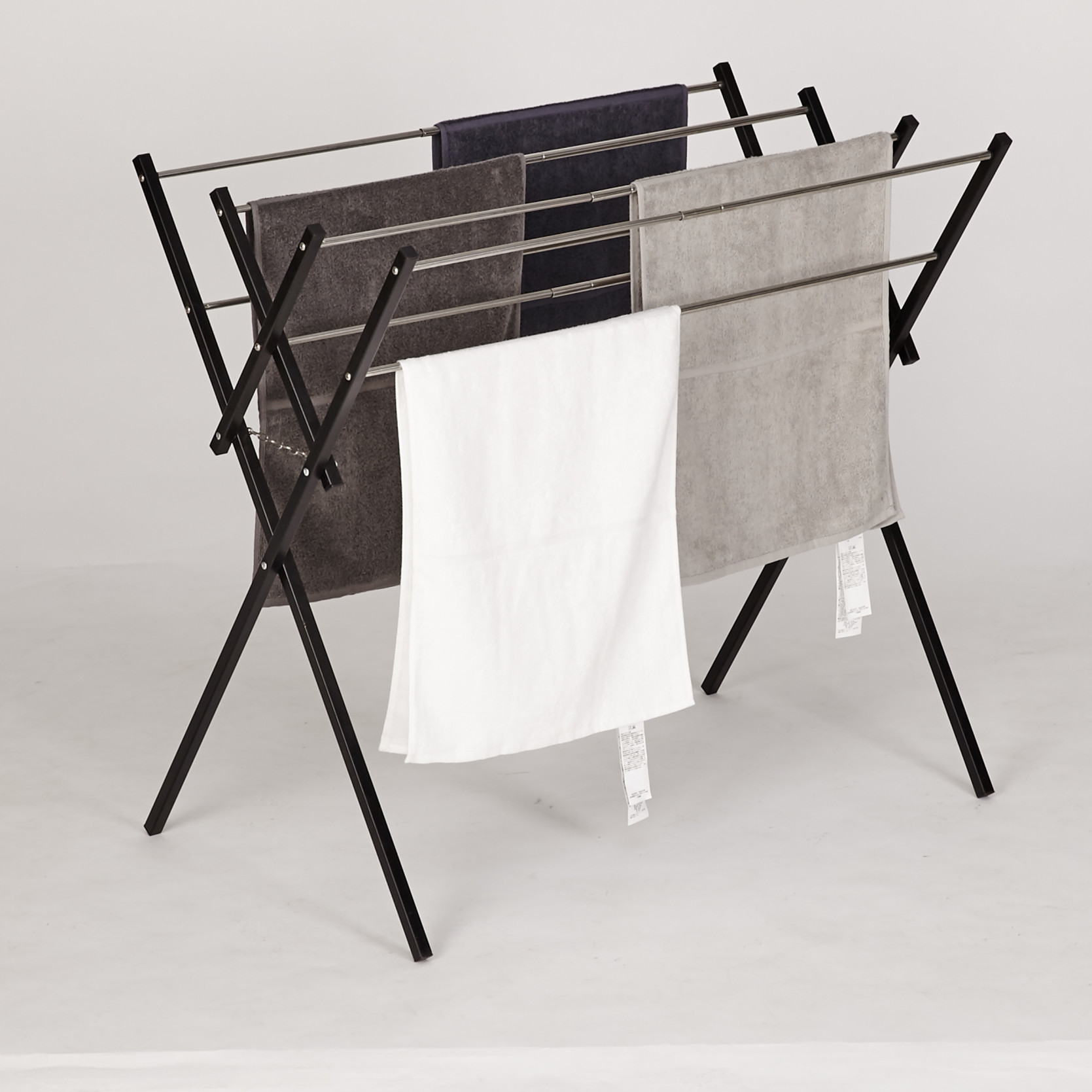 Iron coating drying rack, baby towel rack, folding towel rack