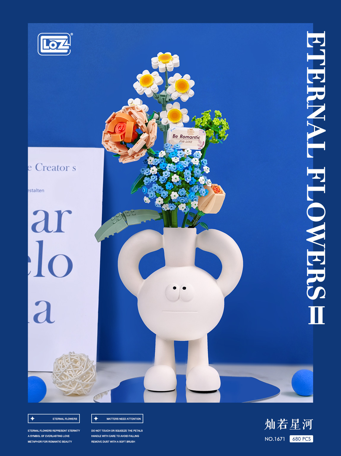 LOZ DIY educational mini building block toys - Eternal flower