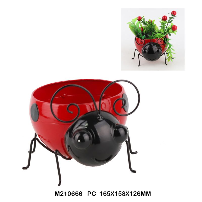 Metal Beetle Planter