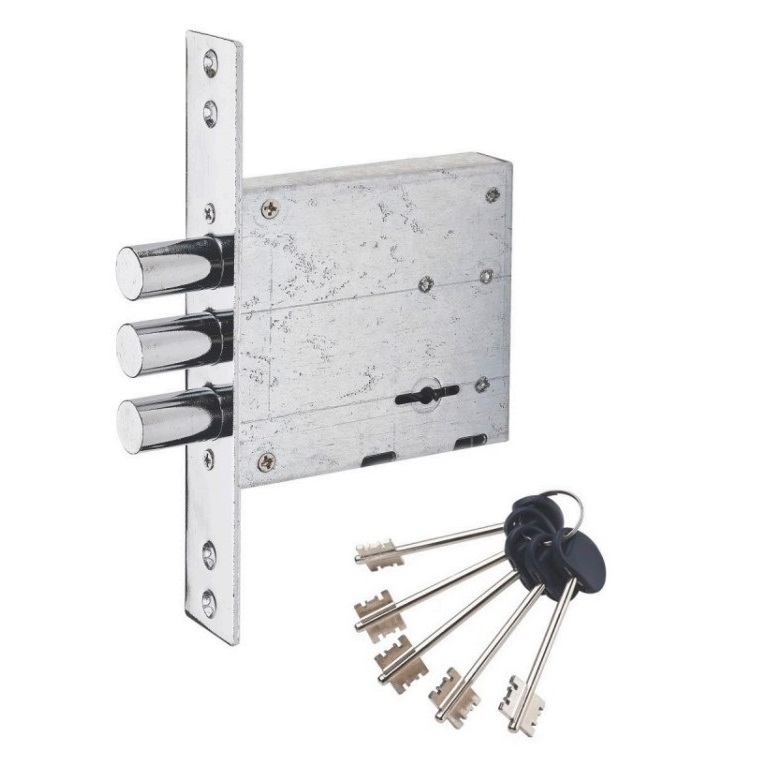 817 metal door lock body backset 65mm mortise lock blade lock