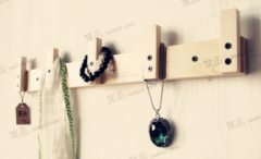 Wall Mounted Shelf with Hooks